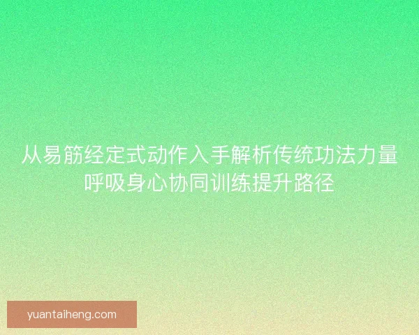 从易筋经定式动作入手解析传统功法力量呼吸身心协同训练提升路径